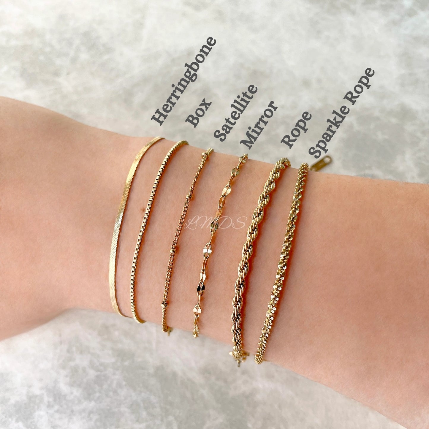 Dainty Gold Stacking Bracelets