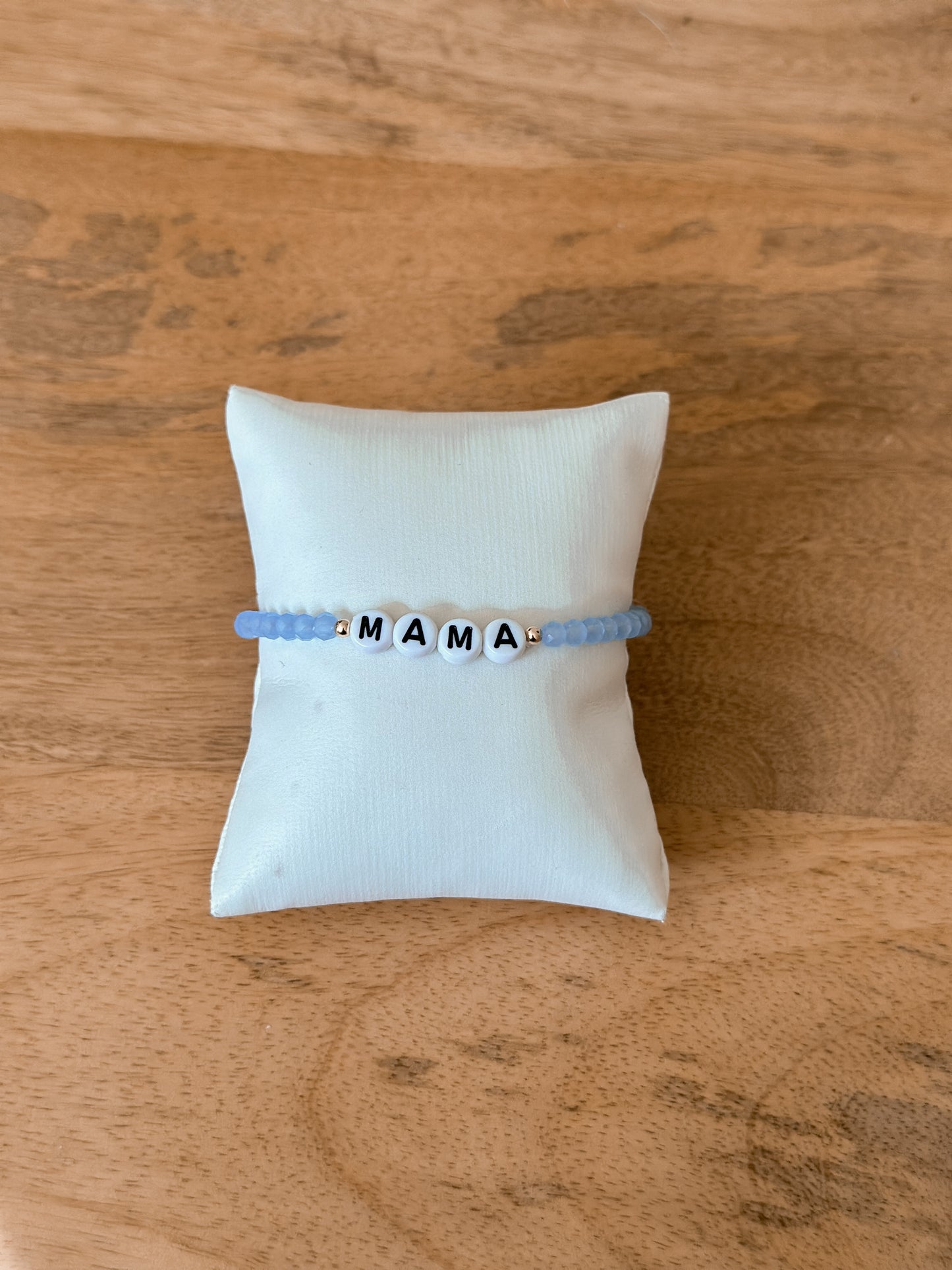 Custom Glass Bracelet | Frosted Saphire
