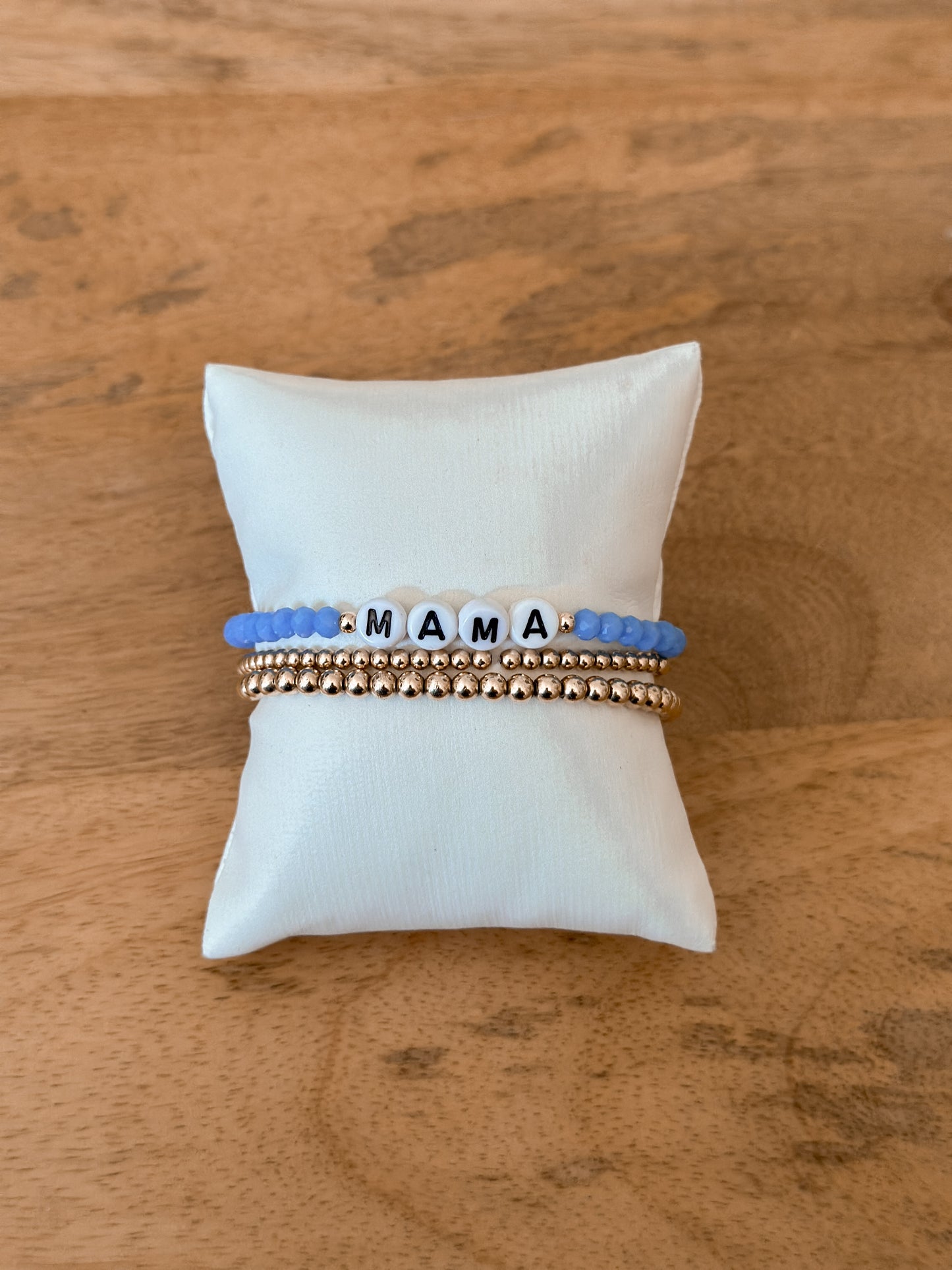 Custom Glass Bracelet | Cornflower Blue