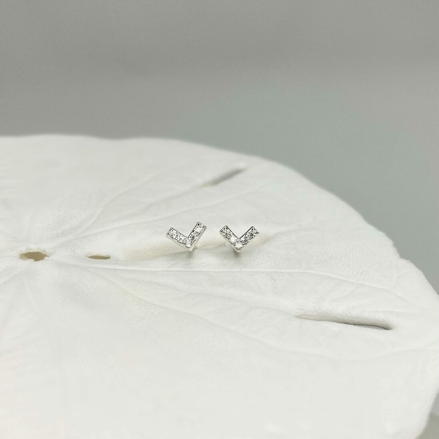 Mini Chevron Studs