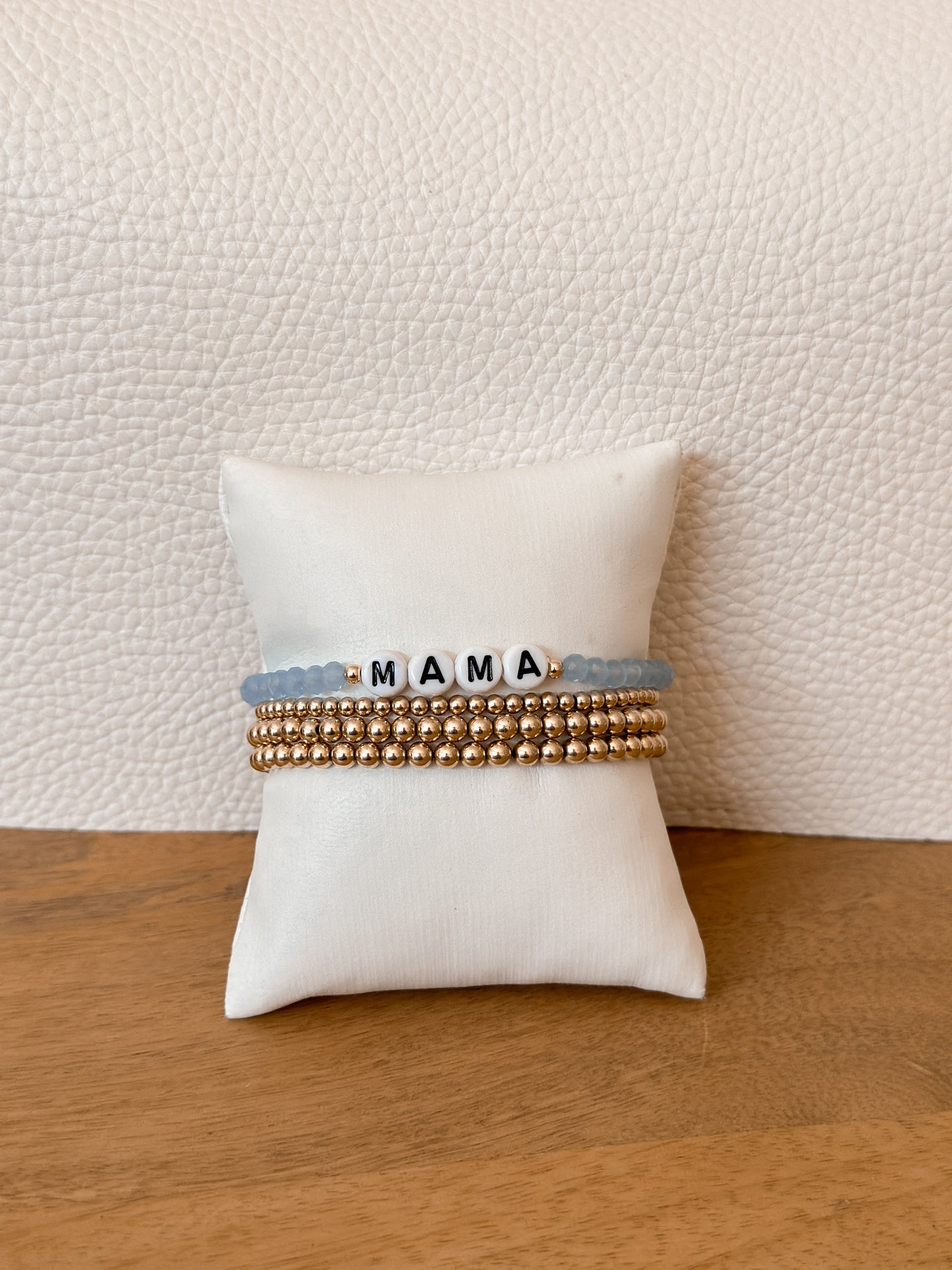 Custom Glass Bracelet | Frosted Saphire