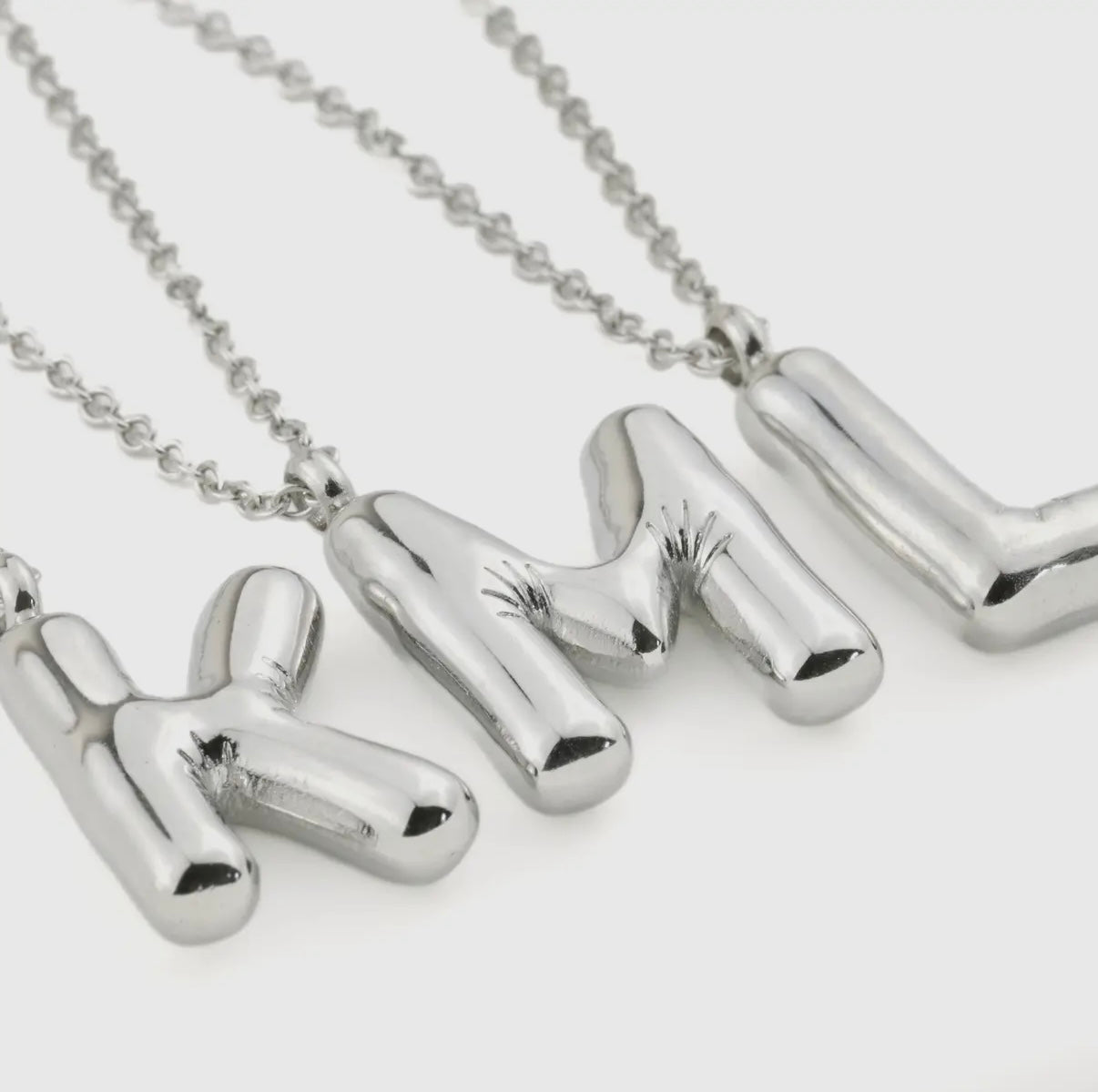 Bubble Initial Necklace * PRE ORDER