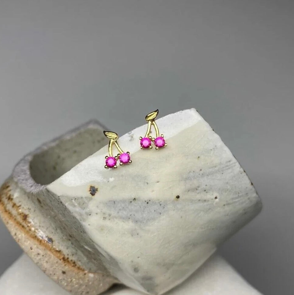 Mini Cherry Studs