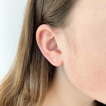Mini Chevron Studs