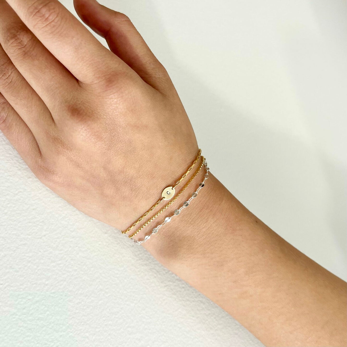 Dainty Initial Bracelet