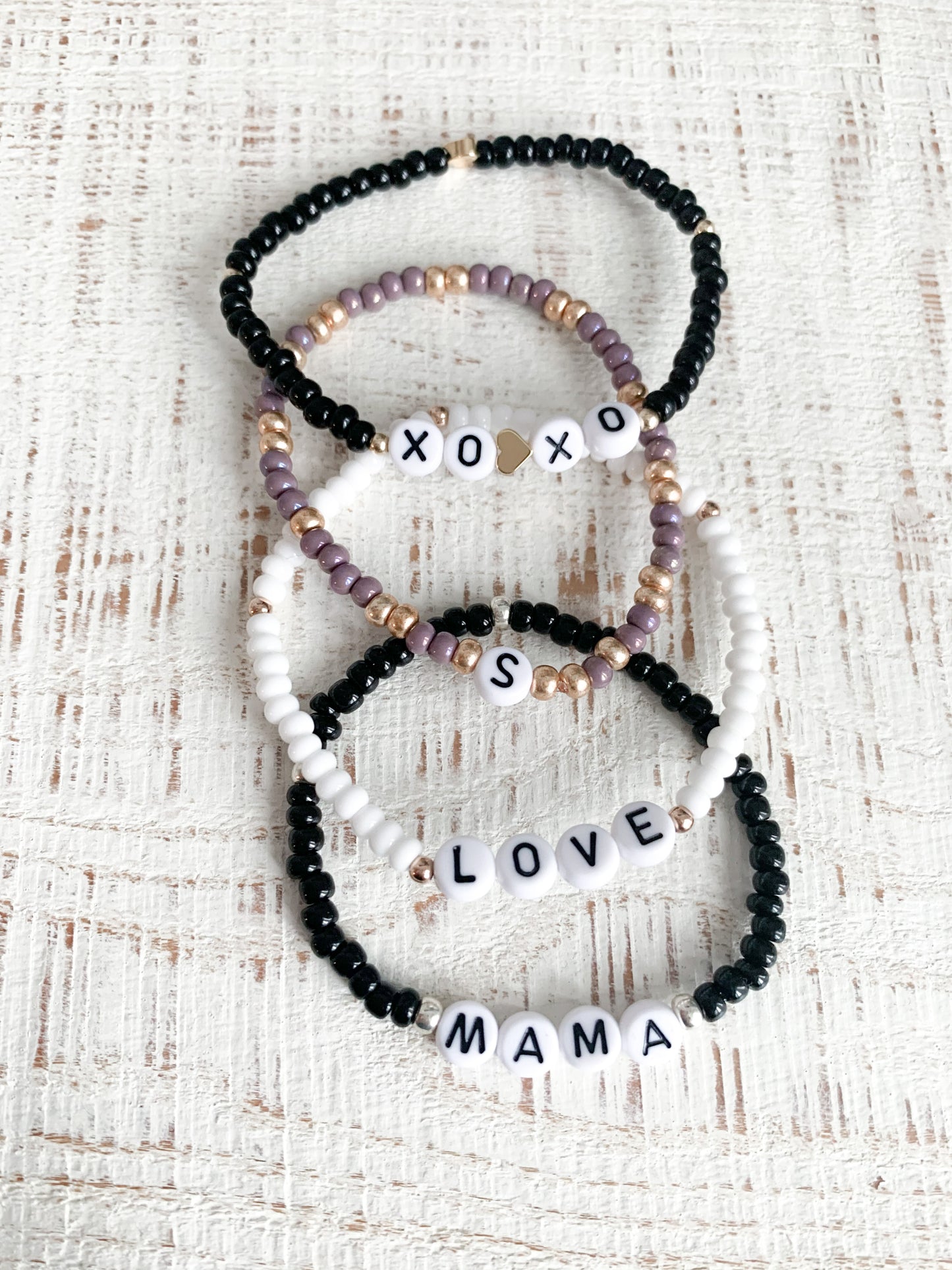 Custom Seed Bracelet | Classic Black