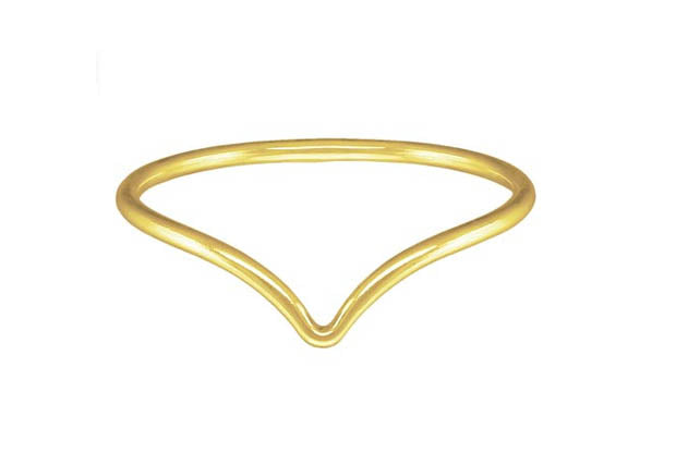 Chevron Stacking Ring