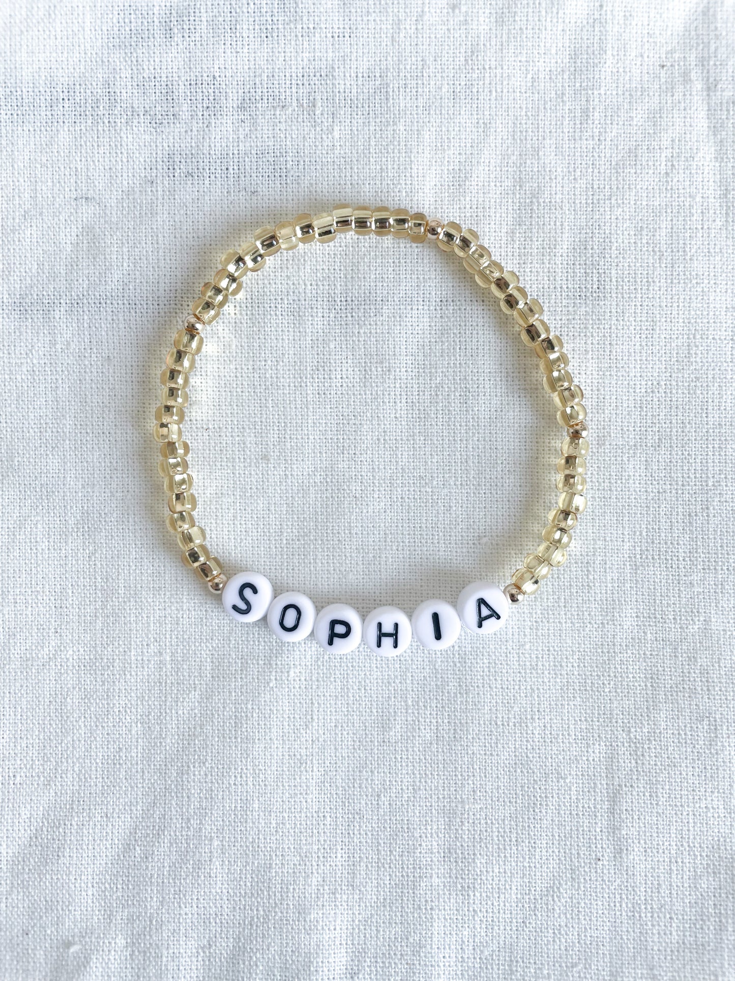 Custom Seed Bracelet | Gold