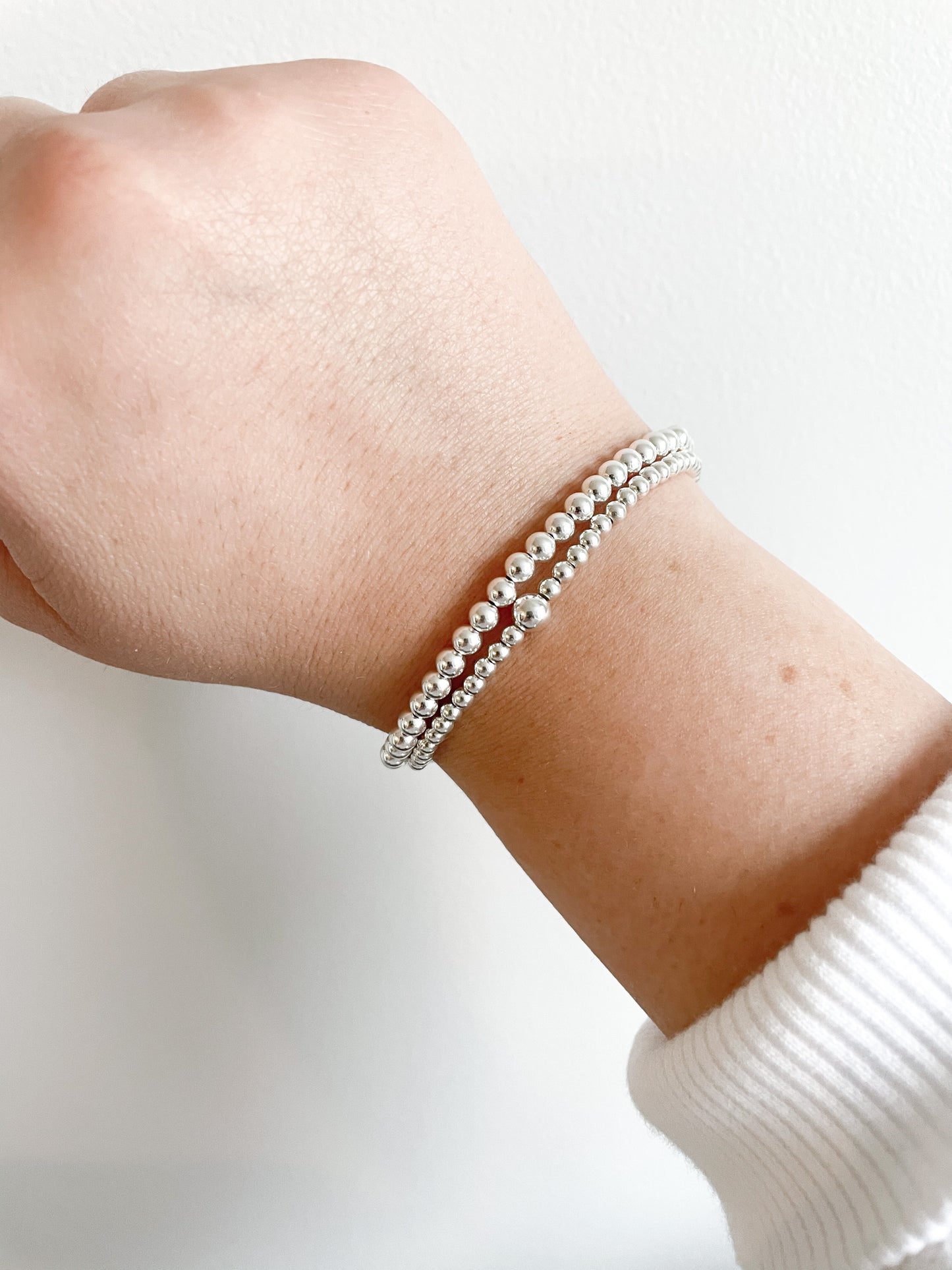 4mm Silver Stacking Bracelet