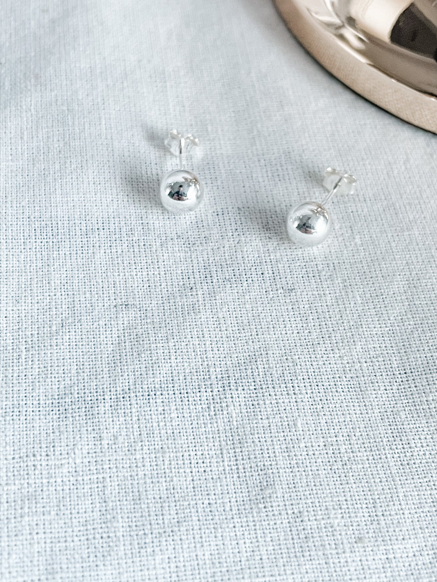 Sterling Silver Ball Earrings