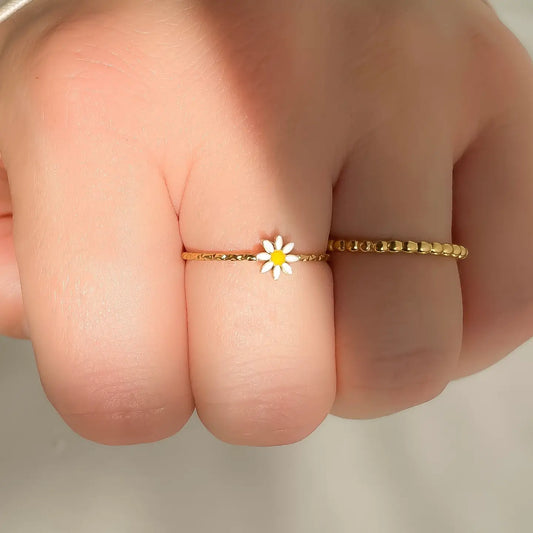 Minimalist Daisy Ring * PE ORDER