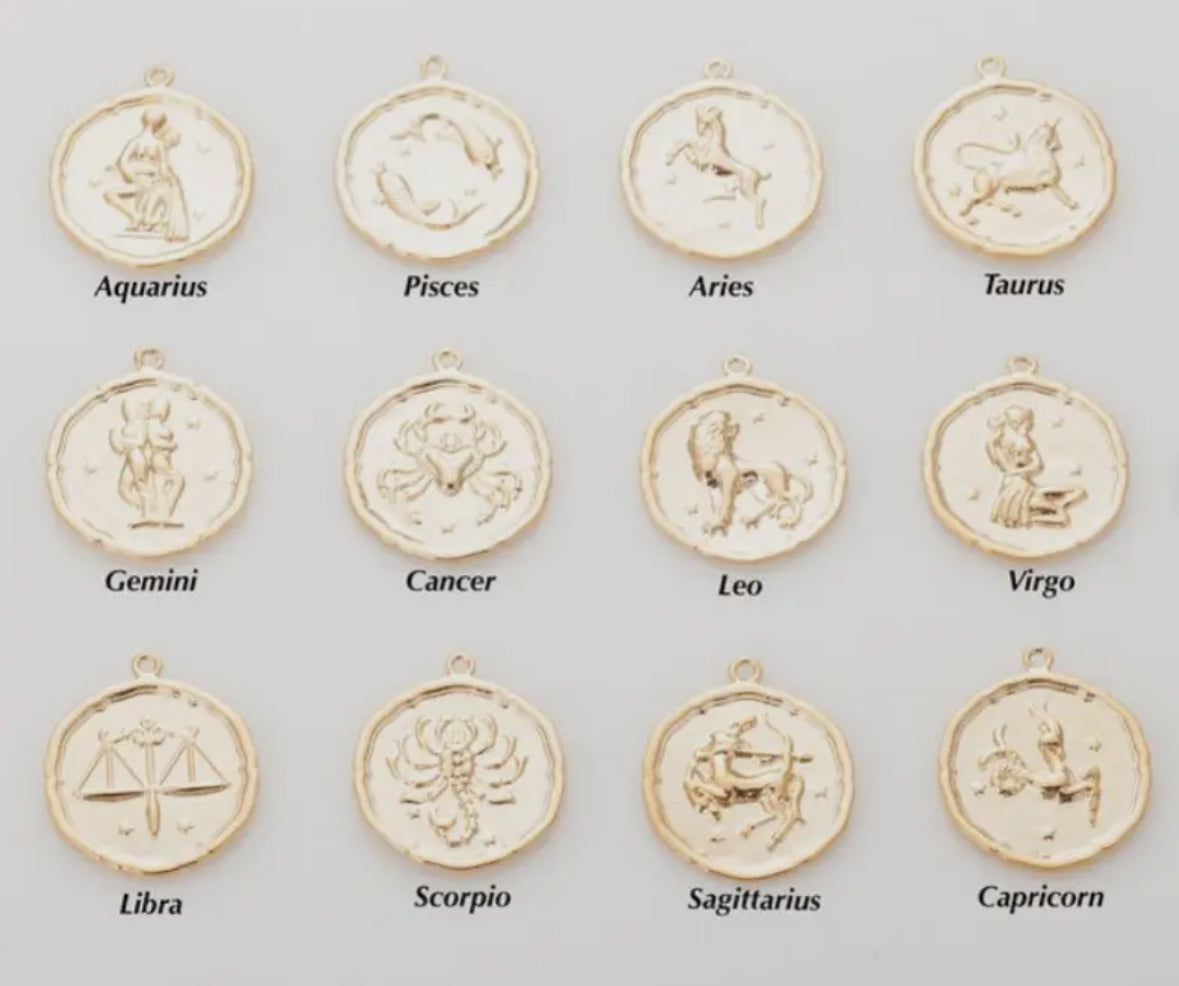 PRE ORDER * Zodiac Coin Necklace