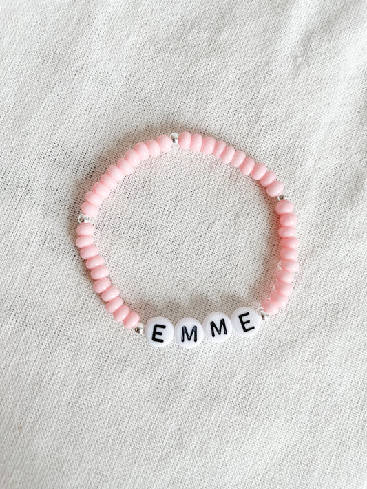 Custom Seed Bracelet | Pale Pink